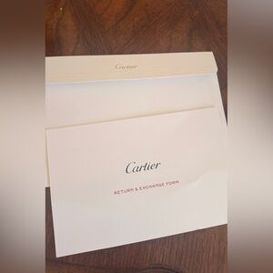 Cartier White and Red Return Form